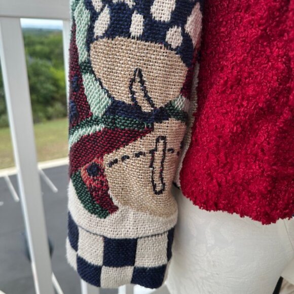 Upcycled military-style jacket. Size Small. - Picture 4 of 11